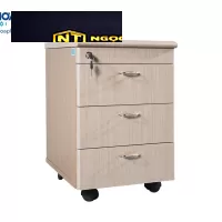 Hộc di động gỗ công nghiệp phủ Laminate có 3 ngăn kéo NTM3D